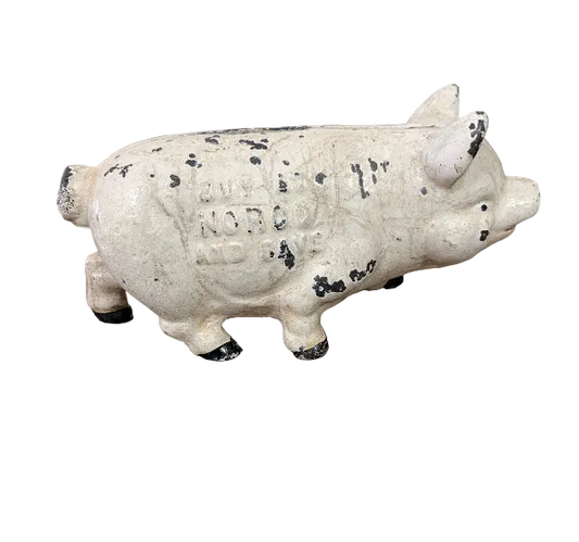 Antique Cast Iron Norco Piggy Bank