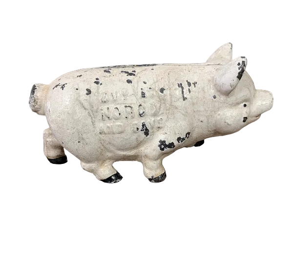 Antique Cast Iron Norco Piggy Bank