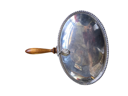 Vintage Poole Silver Company Oval Silent Butler Crumb Catcher