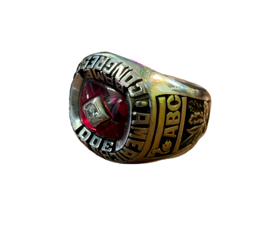 ABC 300 Game Bowling Keepsake Ring Size 8 – Vintage Trophy