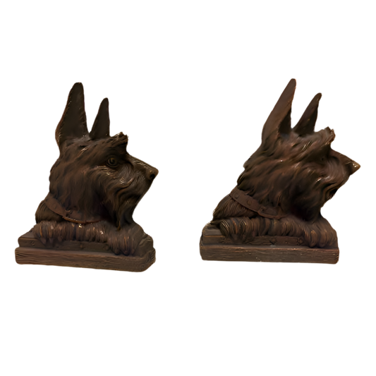 Vintage Bookends Scottish Dog Terrier - Set of Two
