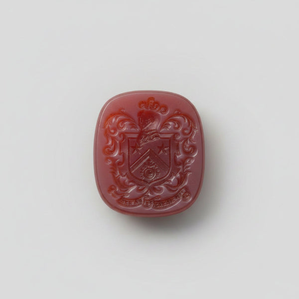 Antique Sardonyx Heraldic Intaglio Seal Stone – 14 × 16 mm