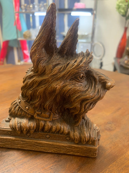 Vintage Bookends Scottish Dog Terrier - Set of Two