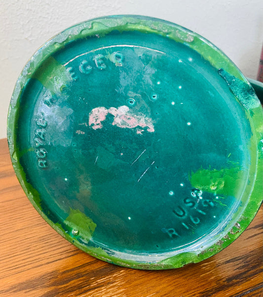 1960s Royal Haeger Emerald Drip Glaze Pitcher