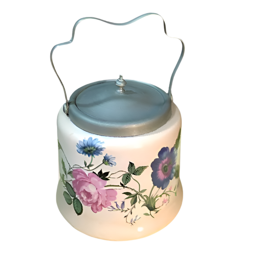 Vintage Made in England EPNS Biscuit Jar