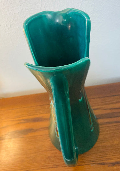 1960s Royal Haeger Emerald Drip Glaze Pitcher