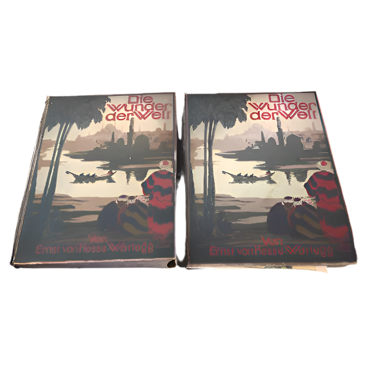 Die Wunder der Welt, by von Hesse-Wartegg - Books -Set of Two