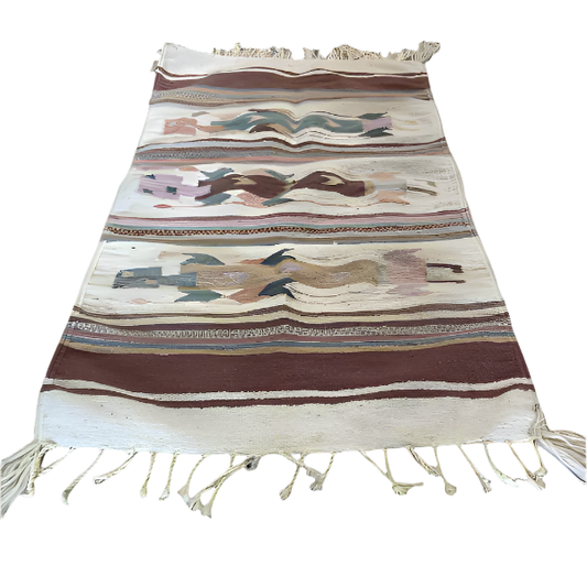 Vintage South West Hand Woven Rug
