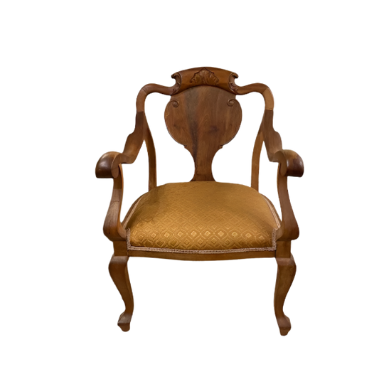 Antique Walnut Chair, 1920s
