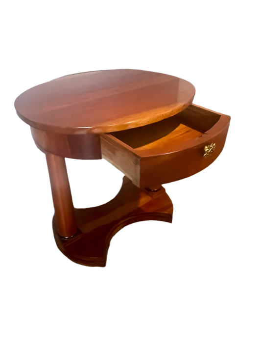 Vintage French Empire Style  Mahogany Side Table