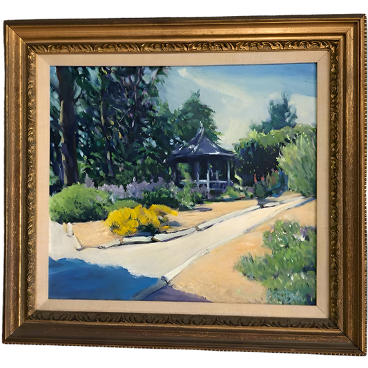 Purple Pavillion Oil Painting