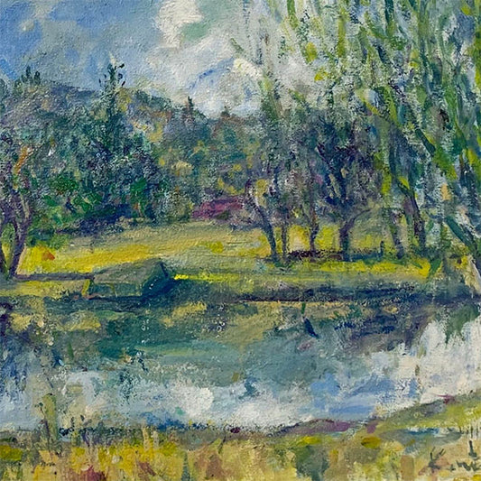 Spring Water Oil Painting