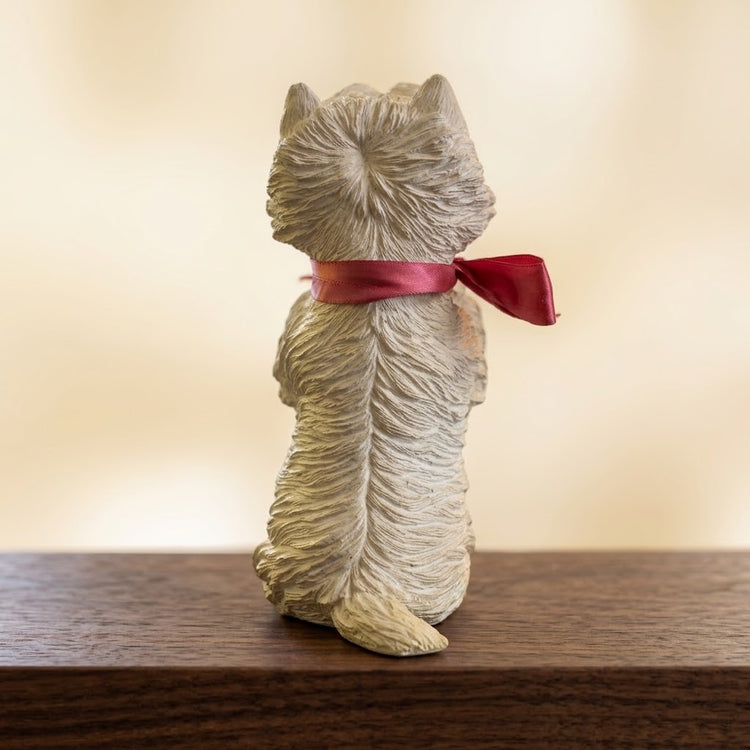 Vintage Figurine West Highland White Terrier Dog Signed